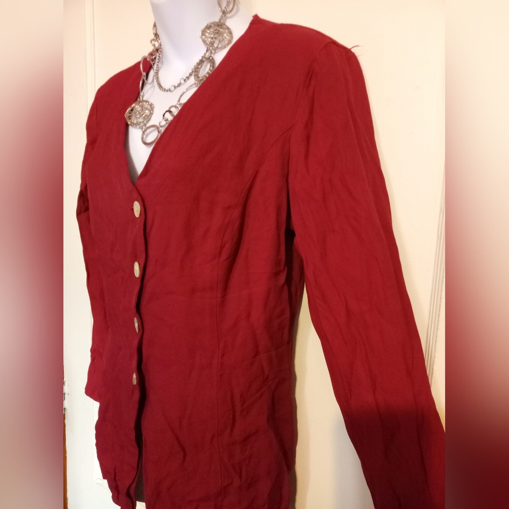 Jonathan Martin Red Blazer - Picture 2 of 7